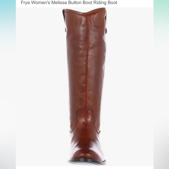 🤎 FRYE Women's Melissa Button Riding Boot in Cognac - Picture 3 of 13